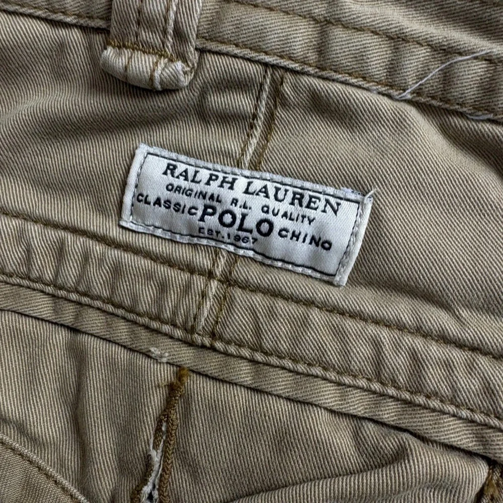Polo Ralph Lauren Mens 38 Khaki Cargo Shorts Tan Cotton Classic Polo Chino 9